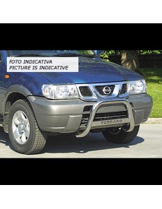 Bull Bar protezione anteriore inox lucido 60mm per Nissan Terrano dal 2000