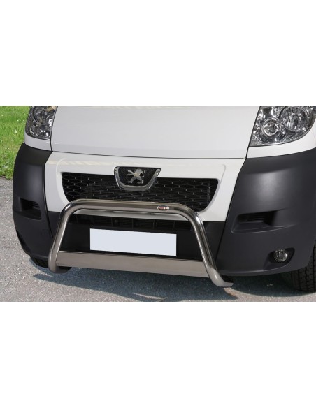 Bull Bar protezione anteriore inox lucido 60mm Peugeot Boxer 2006 2013