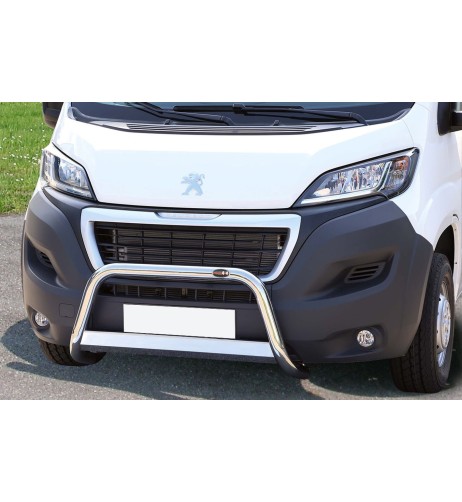 Bull Bar protezione anteriore inox lucido 60mm Peugeot Boxer dal 2014