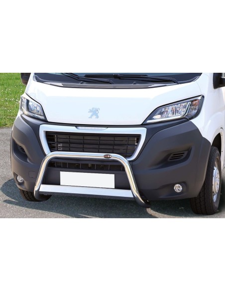 Bull Bar protezione anteriore inox lucido 60mm Peugeot Boxer dal 2014