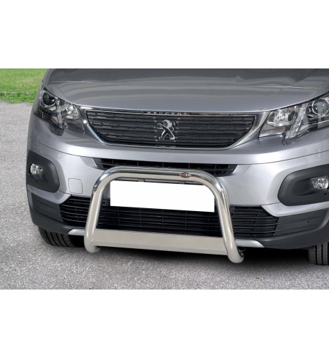 Bull Bar protezione anteriore inox lucido 60mm Peugeot Rifter dal 2018