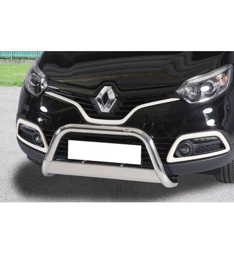 Bull Bar protezione anteriore inox lucido 60mm Renault Captur dal 2013