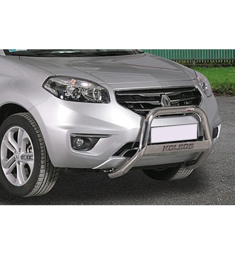 Bull Bar protezione anteriore inox lucido 60mm Renault Koleos dal 2011