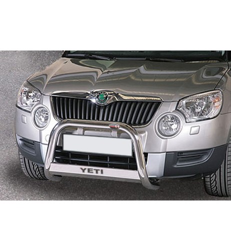 Bull Bar protezione anteriore inox lucido 60mm Skoda Yeti 2009-2013