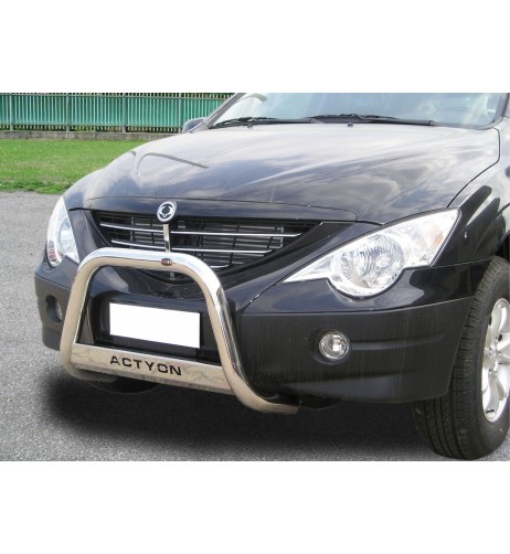 Bull Bar protezione anteriore inox lucido 60mm SsangYong Actyon