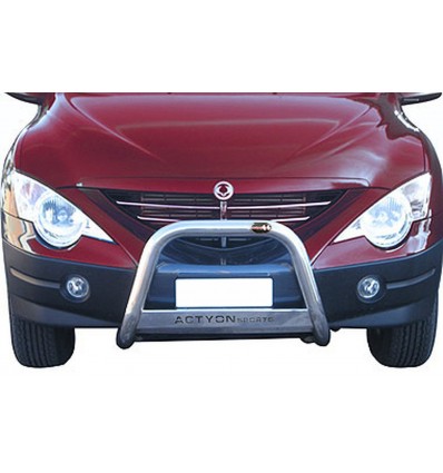 Bull Bar protezione anteriore inox lucido 60mm SsangYong Actyon Sport 2007-2011