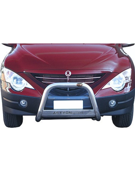 Bull Bar protezione anteriore inox lucido 60mm SsangYong Actyon Sport 2007 