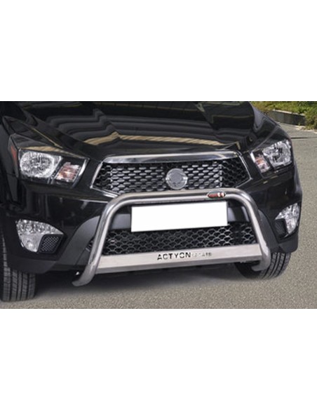 Bull Bar protezione anteriore inox lucido 60mm SsangYong Actyon Sport dal 2