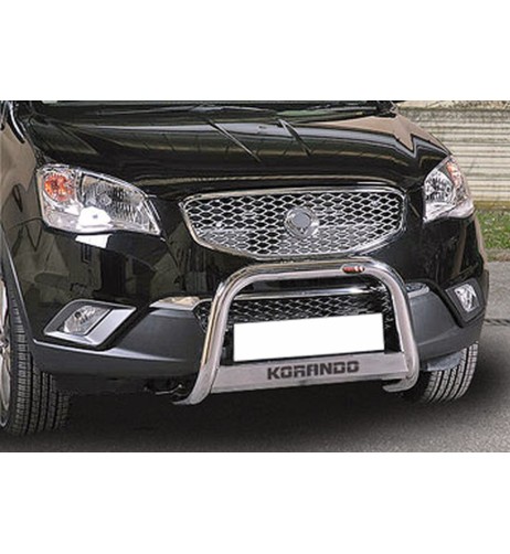 Bull Bar protezione anteriore inox lucido 60mm SsangYong Korando dal 2010