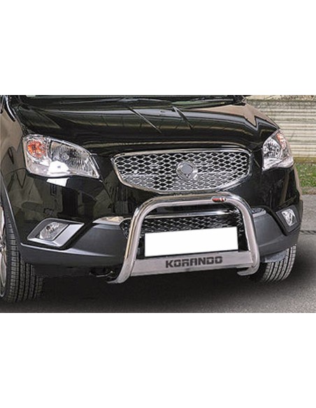 Bull Bar protezione anteriore inox lucido 60mm SsangYong Korando dal 2010
