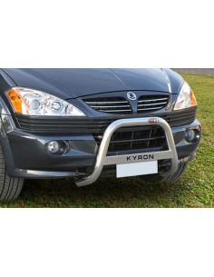 Bull Bar protezione anteriore inox lucido 60mm SsangYong Kyron fino al 2006