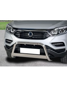 Bull Bar protezione anteriore inox lucido 60mm SsangYong Rexton dal 2018