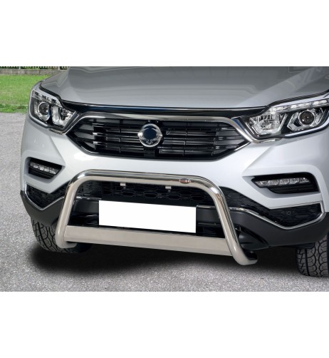 Bull Bar protezione anteriore inox lucido 60mm SsangYong Rexton Sports dal 