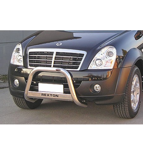 Bull Bar protezione anteriore inox lucido 60mm SsangYong Rexton II 2005-2012