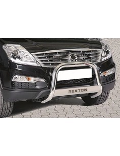 Bull Bar protezione anteriore inox lucido 60mm SsangYong Rexton W 2013 2017