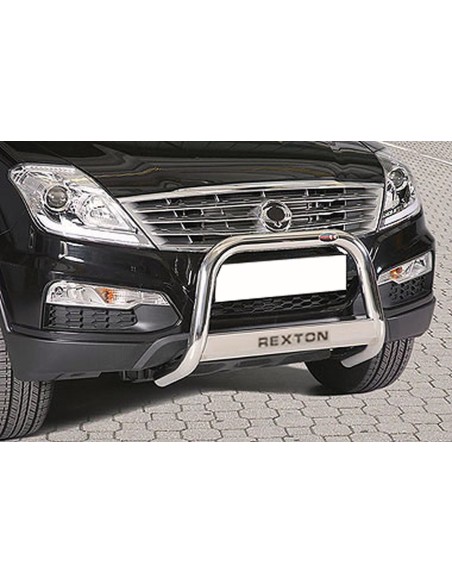 Bull Bar protezione anteriore inox lucido 60mm SsangYong Rexton W 2013 2017