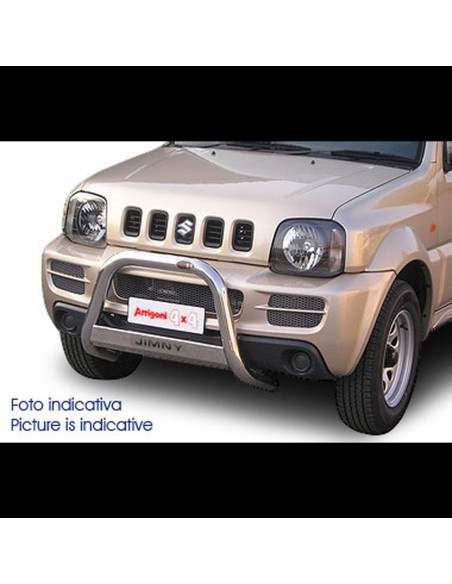 Bull Bar protezione anteriore inox lucido 60mm Suzuki Jimny fino al 2005