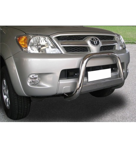 Bull Bar protezione anteriore inox lucido 60mm Toyota Hilux 2005 2015
