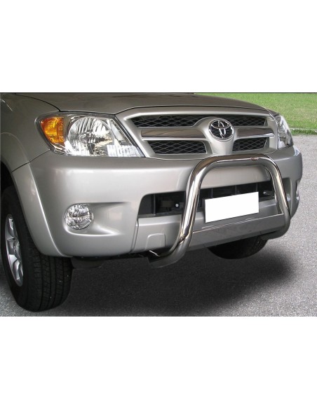 Bull Bar protezione anteriore inox lucido 60mm Toyota Hilux 2005 2015