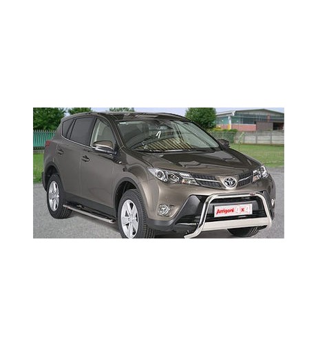 Bull Bar protezione anteriore inox lucido 60mm Toyota Rav4 2013 2015