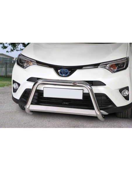 Bull Bar protezione anteriore inox lucido 60mm Toyota Rav4 Hybrid dal 2016