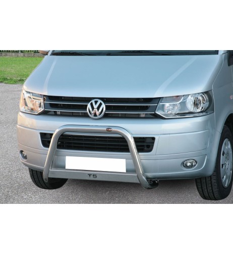 Bull Bar protezione anteriore inox lucido 60mm Volkswagen T5 2010 2014