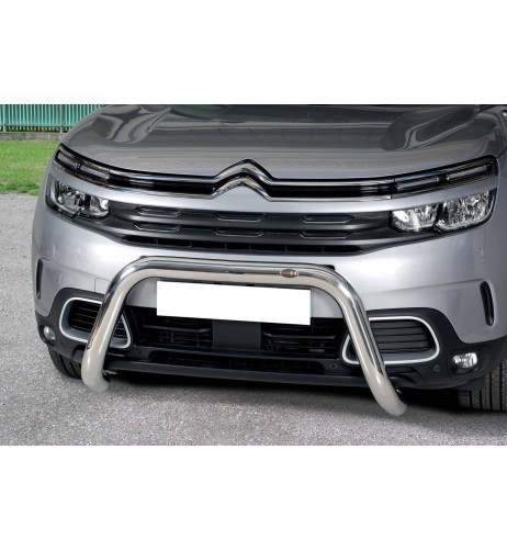 Bull Bar protezione anteriore inox lucido 70mm Citroen C5 Aircross dal 2019