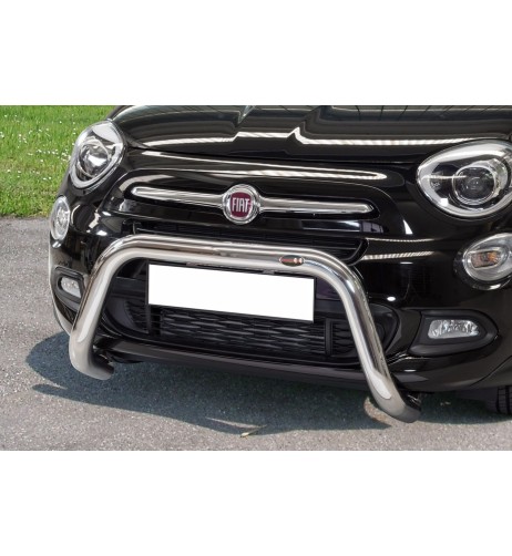 Bull Bar protezione anteriore inox lucido 70mm Fiat 500X dal 2015