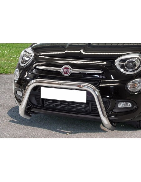 Bull Bar protezione anteriore inox lucido 70mm Fiat 500X dal 2015