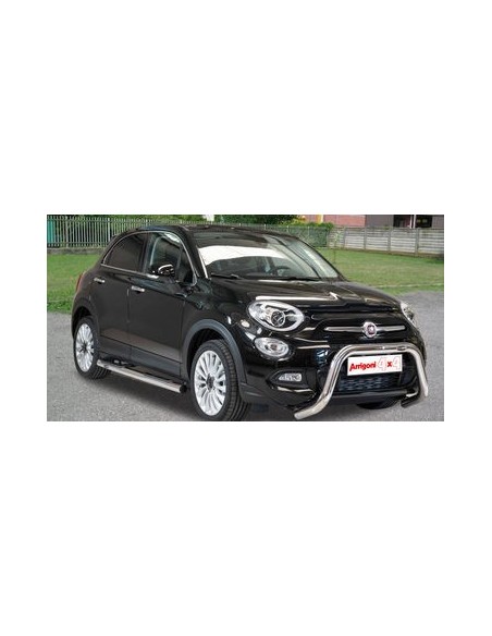 Bull Bar protezione anteriore inox lucido 70mm Fiat 500X dal 2015