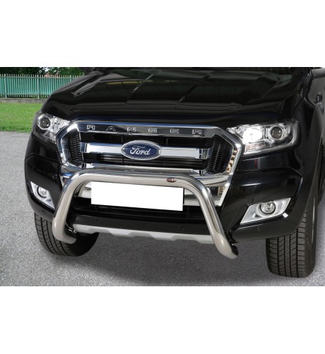 Bull Bar protezione anteriore inox lucido 70mm Ford Ranger 2012-2022