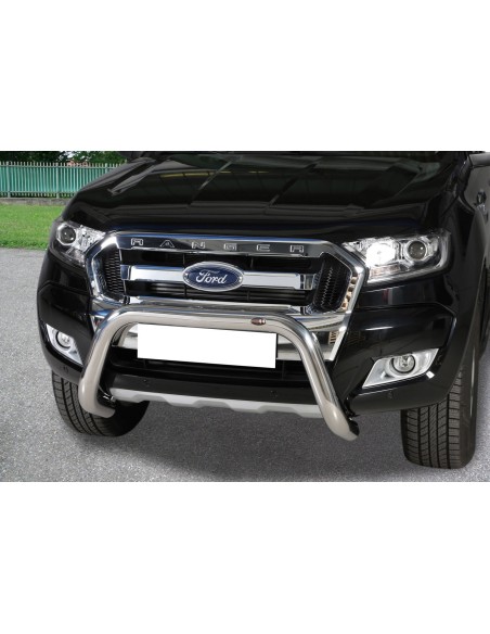 Bull Bar protezione anteriore inox lucido 70mm Ford Ranger 2012 2022