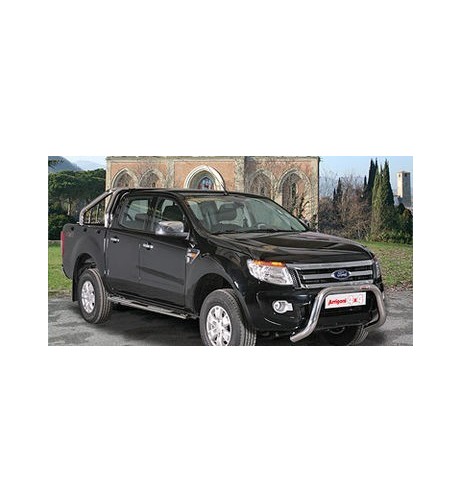 Bull Bar protezione anteriore inox lucido 70mm Ford Ranger 2012-2022