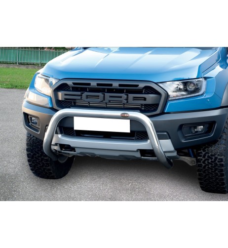 Bull Bar protezione anteriore inox lucido 70mm Ford Ranger Raptor dal 2019