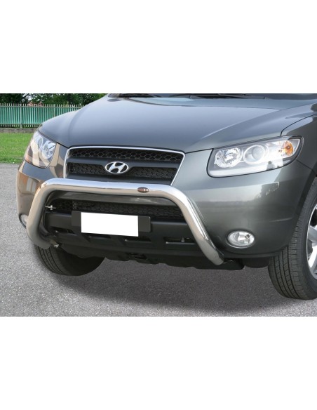 Bull Bar protezione anteriore inox lucido 70mm Hyundai Santa Fe' 2006-2009