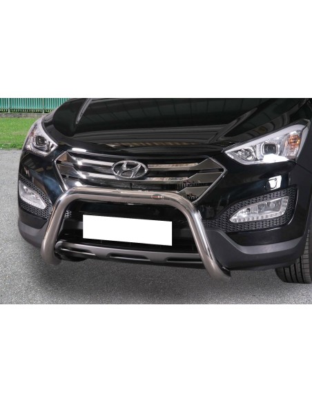 Bull Bar protezione anteriore inox lucido 70mm Hyundai Santa Fe' dal 2012