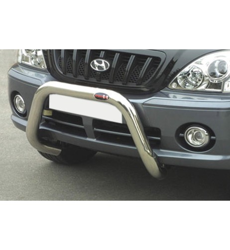 Bull Bar protezione anteriore inox lucido 70mm Hyundai Terracan 2002-2004