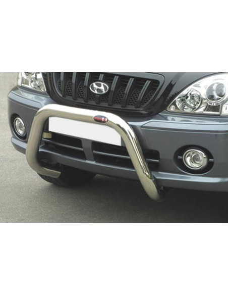 Bull Bar protezione anteriore inox lucido 70mm Hyundai Terracan 2002-2004