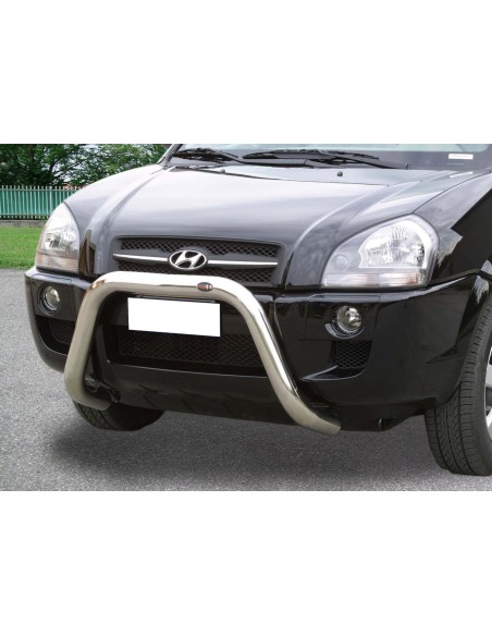 Bull Bar protezione anteriore inox lucido 70mm Hyundai Tucson 2004 2014