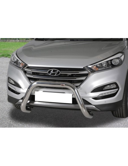 Bull Bar protezione anteriore inox lucido 70mm Hyundai Tucson 2014 2017