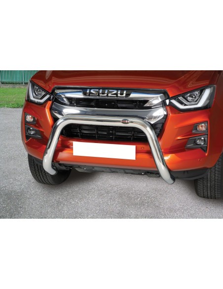 Bull Bar protezione anteriore inox lucido 70mm Isuzu D Max 2020 2024