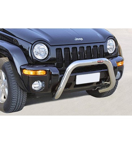 Bull Bar protezione anteriore inox lucido 70mm Jeep Cherokee 2001-2007