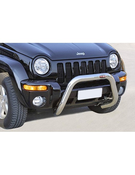 Bull Bar protezione anteriore inox lucido 70mm Jeep Cherokee 2001-2007