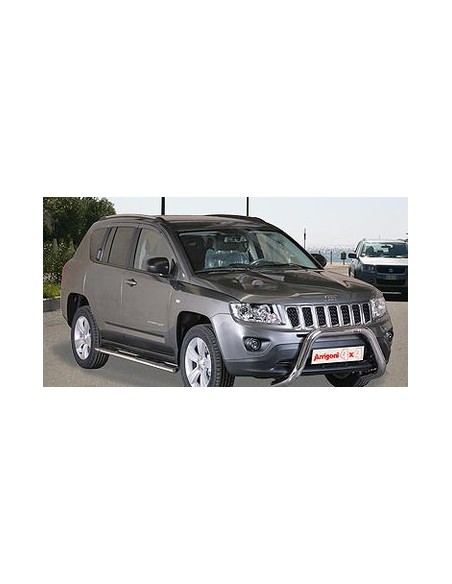 Bull Bar protezione anteriore inox lucido 70mm Jeep Compass 2011 2016