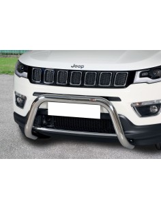 Bull Bar protezione anteriore inox lucido 70mm Jeep Compass dal 2017