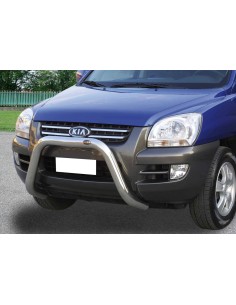 Bull Bar protezione anteriore inox lucido 70mm Kia Sportage 2004 2007