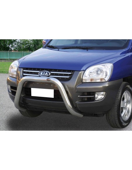 Bull Bar protezione anteriore inox lucido 70mm Kia Sportage 2004 2007