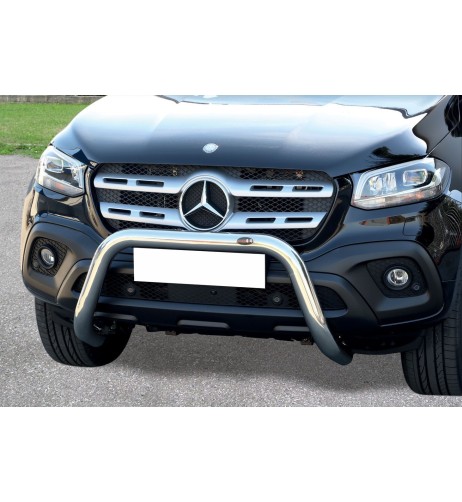 Bull Bar protezione anteriore inox lucido 70mm Mercedes Classe X dal 2017