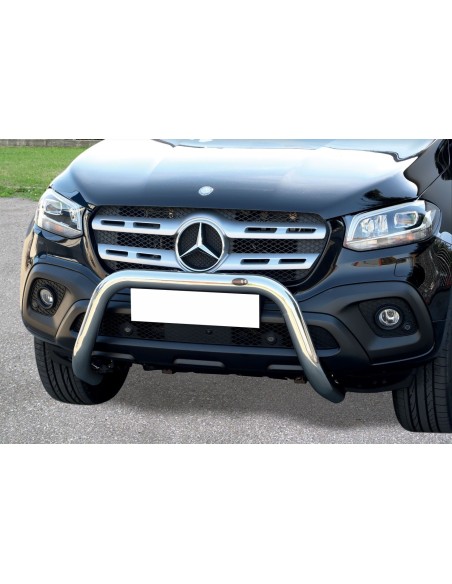 Bull Bar protezione anteriore inox lucido 70mm Mercedes Classe X dal 2017