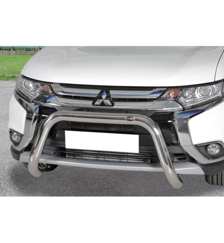 Bull Bar protezione anteriore inox lucido 70mm Mitsubishi Outlander 2015-2019
